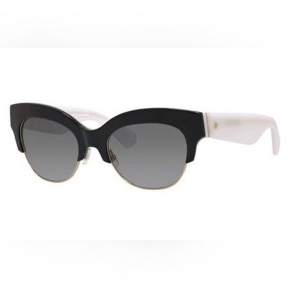 Kate Spade Nikki/S 0RRK Sunglasses Black White - Picture 8 of 8